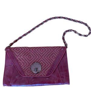 Elliott Lucca Burgundy Leather Purse OS